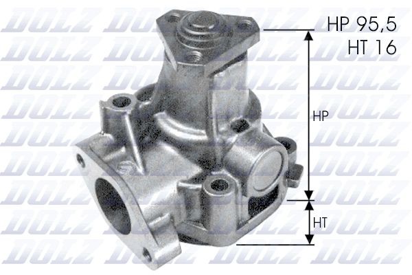 DOLZ Water pump Article number: L155 cheaply