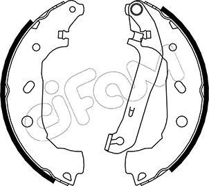 CIFAM Brake Shoe Set Article number: 153-138 cheaply