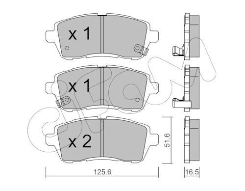 CIFAM Brake pad set Article number: 822-793-1 cheaply
