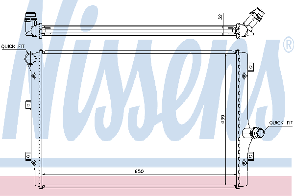 NISSENS Engine radiator Article number: 65281 cheaply