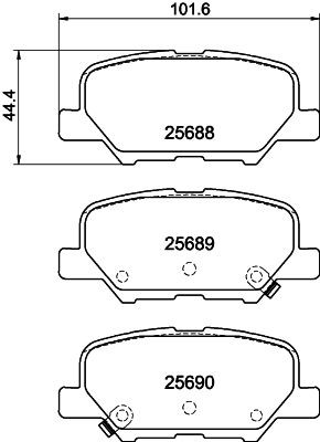 MINTEX Brake pad set Article number: MDB3336 cheaply