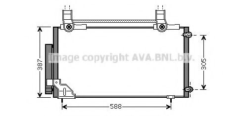 PRASCO Air conditioning condenser Article number: HDA5186 cheaply