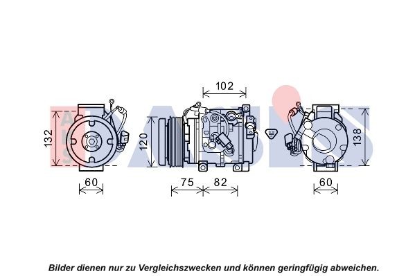 AKS DASIS Air conditioning compressor Article number: 852699N cheaply