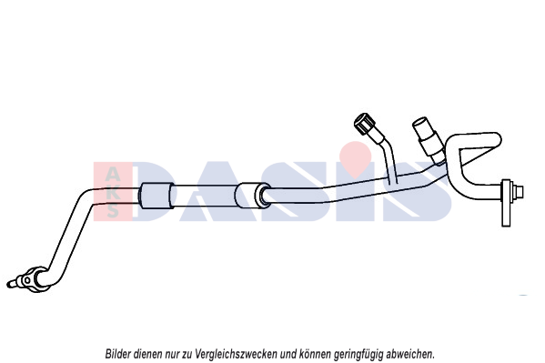 AKS DASIS High- / Low Pressure Line, air conditioning Article number: 885840N cheaply