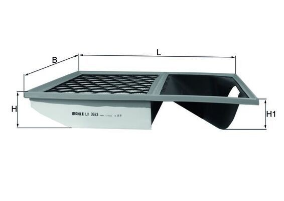KNECHT Air filter Article number: LX 3583 cheaply