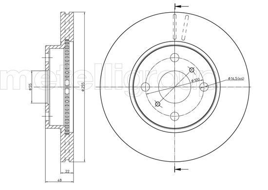 METELLI Brake disc Article number: 23-0439 cheaply