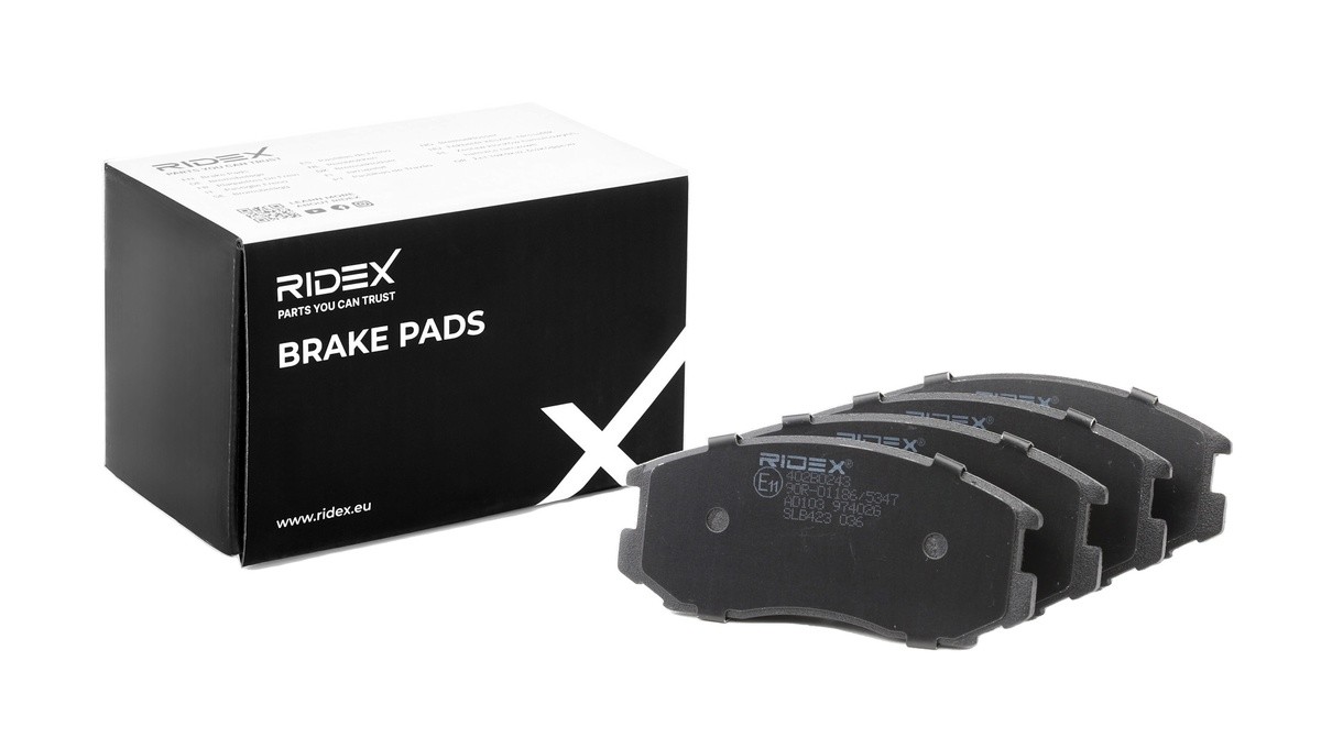 RIDEX Brake pad set Article number: 402B0243 cheaply