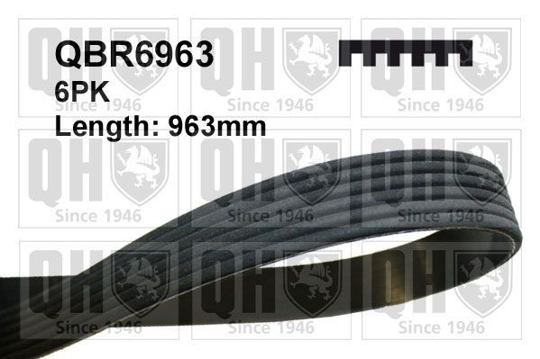 QUINTON HAZELL Serpentine belt Article number: QBR6963 cheaply