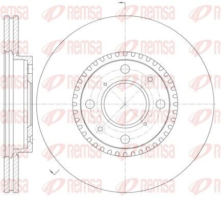 REMSA Brake disc Article number: 61002.10 cheaply