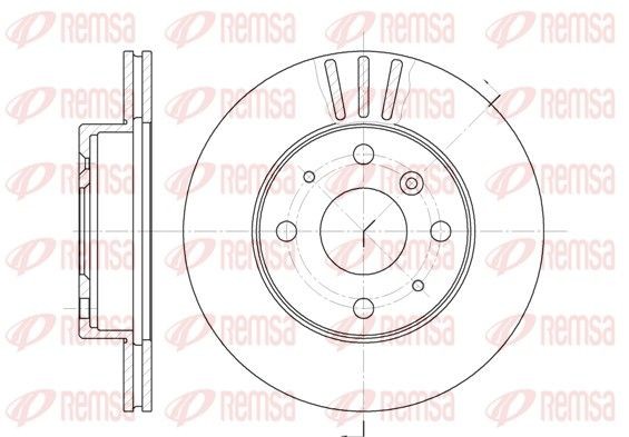REMSA Brake disc Article number: 61095.10 cheaply