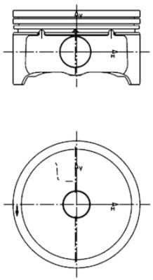 KOLBENSCHMIDT Piston Article number: 99457600 cheaply