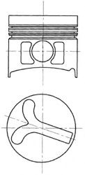KOLBENSCHMIDT Piston Article number: 94406600 cheaply