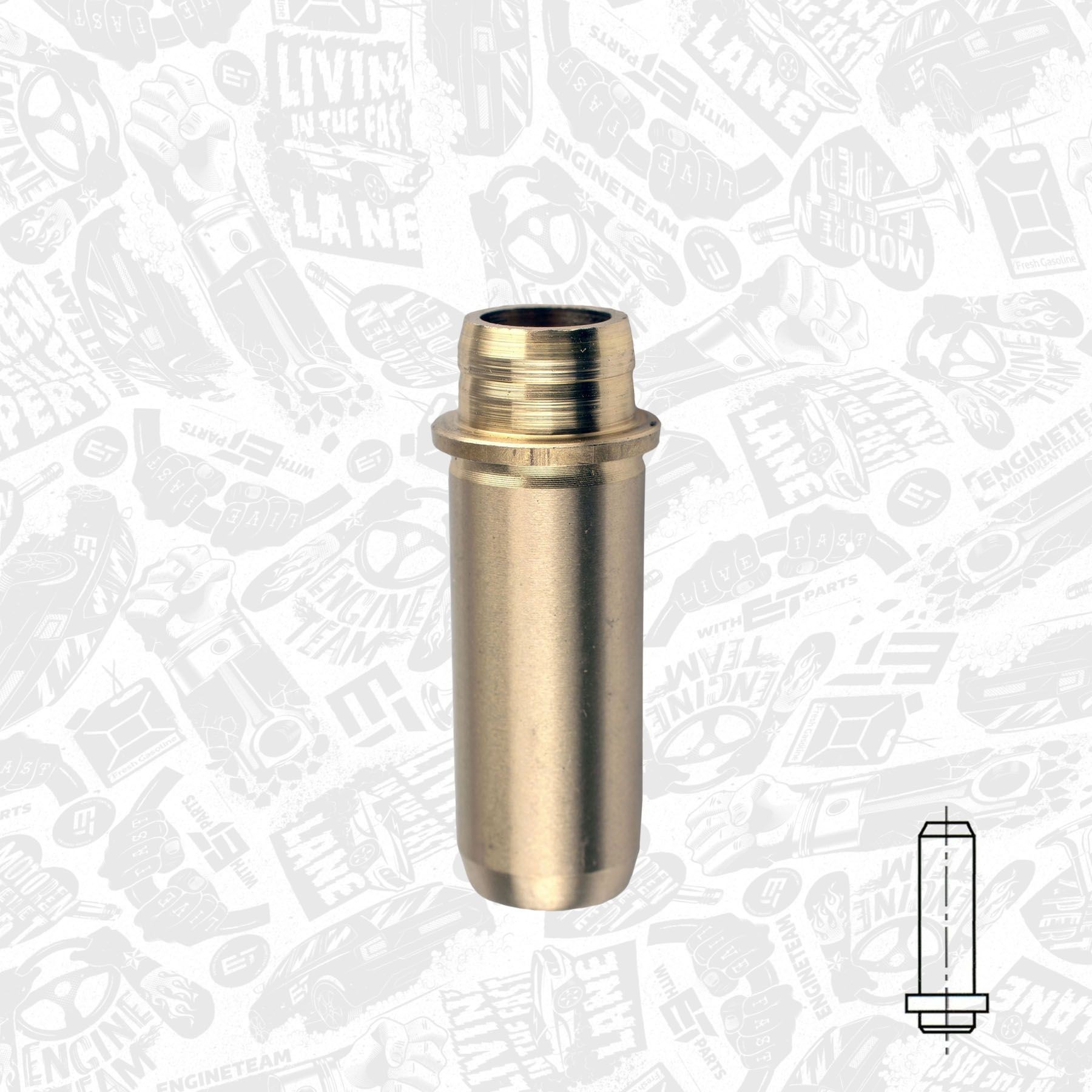 ET ENGINETEAM VG0016 Valve Guides LT 2.5 SDI 75 PS Diesel 2006