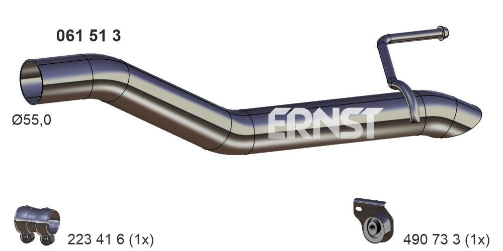 ERNST Exhaust Pipe Article number: 061513 cheaply