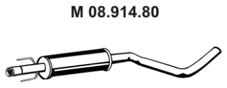 EBERSPÄCHER Middle silencer Article number: 08.914.80 cheaply