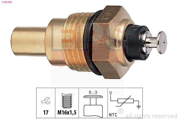 EPS Sensor, coolant temperature Article number: 1.830.067 cheaply