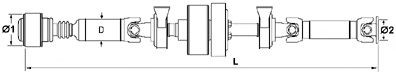 SPIDAN Propshaft, axle drive Article number: 28087 cheaply