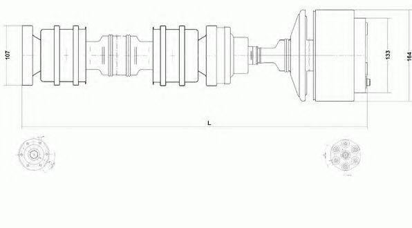 SPIDAN Propshaft, axle drive Article number: 28105 cheaply