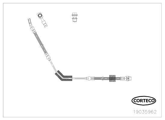 CORTECO Brake hose Article number: 19035962 cheaply