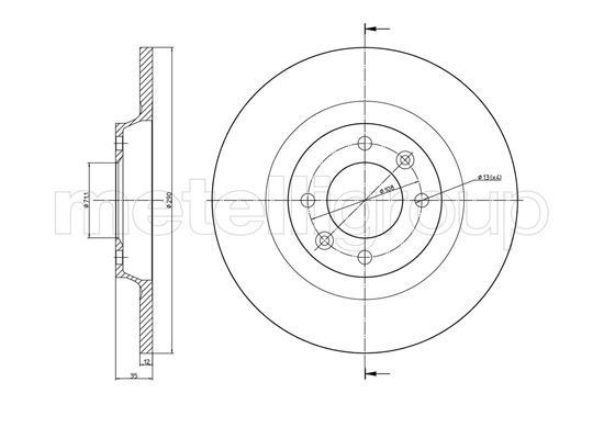 METELLI Brake disc Article number: 23-1393C cheaply