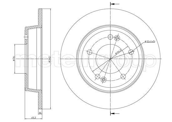 METELLI Brake disc Article number: 23-1440C cheaply