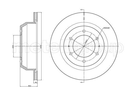 METELLI Brake disc Article number: 23-1695C cheaply