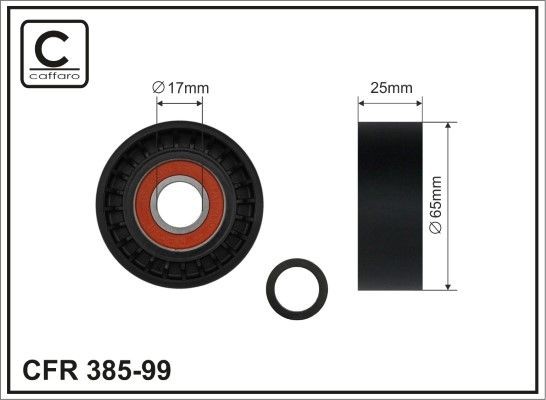 CAFFARO Tensioner pulley Article number: 385-99 cheaply