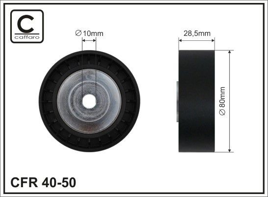 CAFFARO Deflection / Guide Pulley, v-ribbed belt Article number: 40-50 cheaply