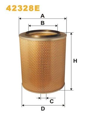 WIX FILTERS Air filter Article number: 42850 cheaply