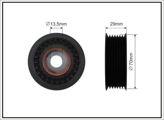 CAFFARO Deflection / Guide Pulley, v-ribbed belt Article number: 489-99 cheaply