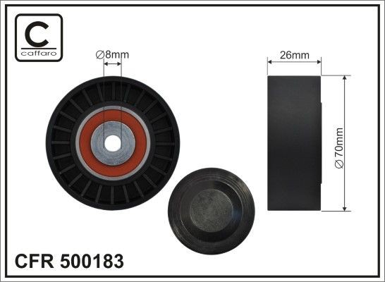 CAFFARO Tensioner pulley Article number: 500183 cheaply