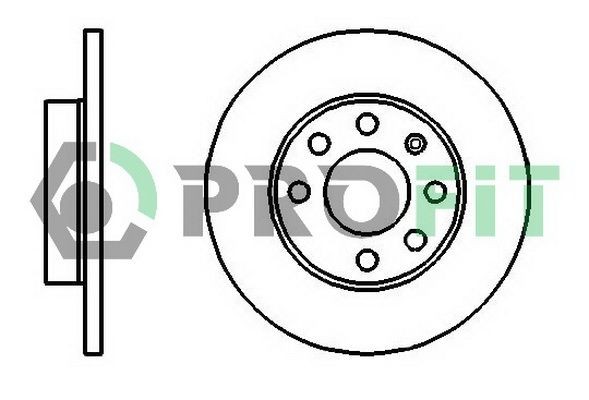 PROFIT Brake disc Article number: 5010-0116 cheaply