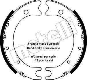 METELLI Handbrake shoes Article number: 53-0440 cheaply