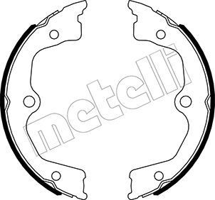 METELLI Handbrake shoes Article number: 53-0495 cheaply