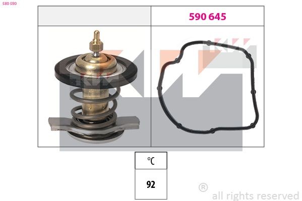 KW Termostat, kylvätska Artikelnummer: 580 590 billigt