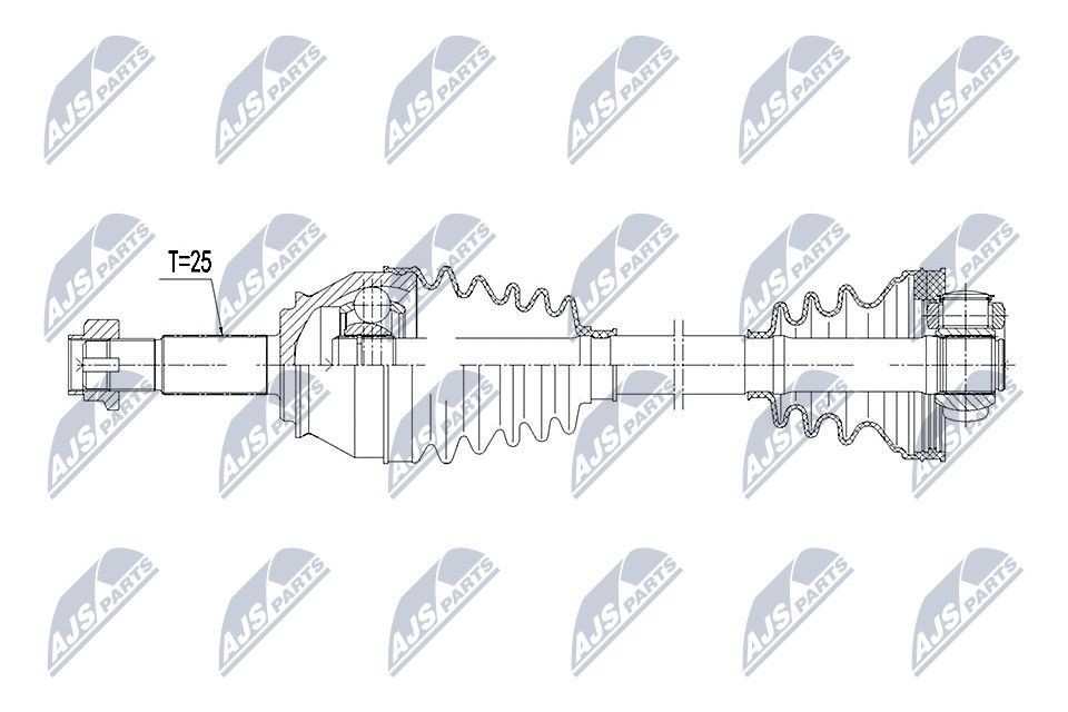 NTY Drive shaft Article number: NPW-FT-023 cheaply
