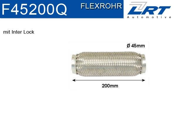 LRT Exhaust flex pipe Article number: F45200Q cheaply