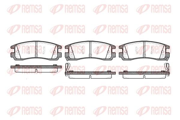 REMSA Brake pad set Article number: 0566.22 cheaply