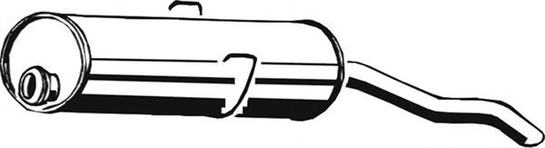ASMET Rear silencer Article number: 08.014 cheaply