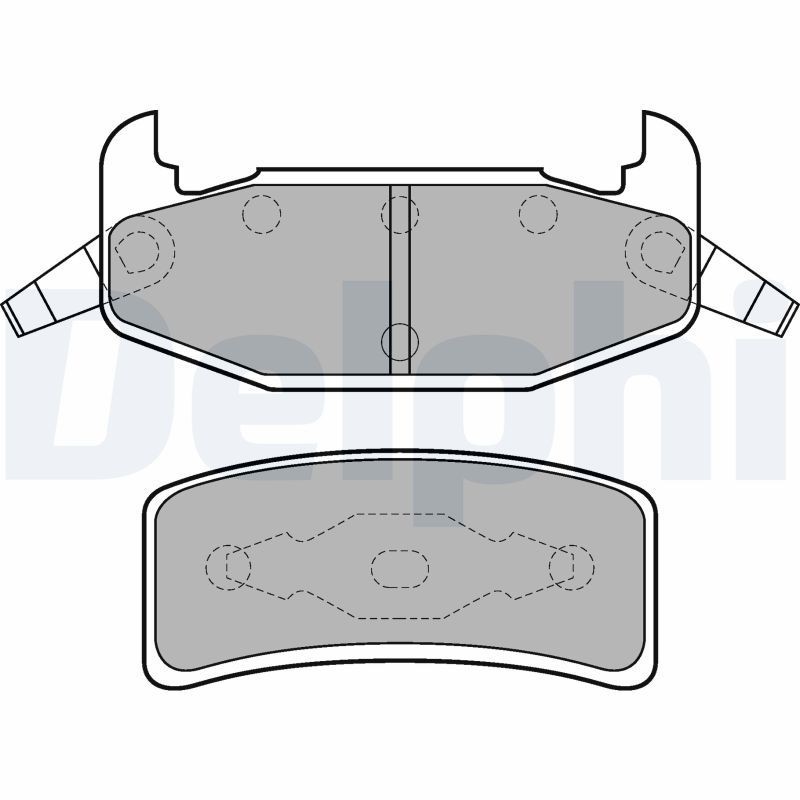 DELPHI Brake pad set Article number: LP896 cheaply