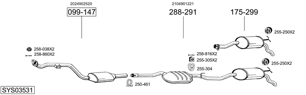 BOSAL Išleidimo kolektorius prekės numeris: 959-781 nebrangu