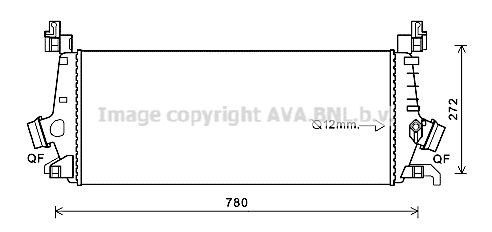 AVA COOLING SYSTEMS Intercooler Article number: OL4647 cheaply