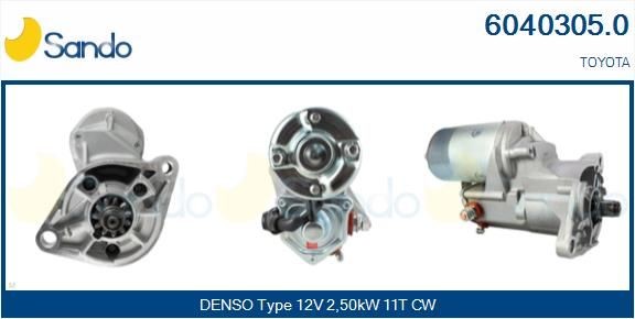 SANDO Starter motor Article number: 6040305.0 cheaply