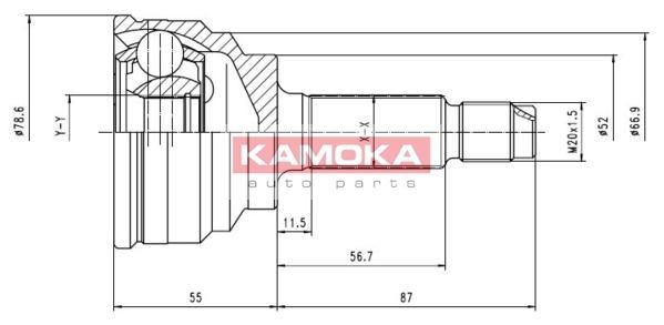 KAMOKA Joint kit, drive shaft Article number: 6070 cheaply