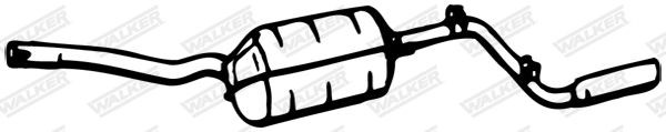 WALKER Rear silencer Article number: 03108 cheaply