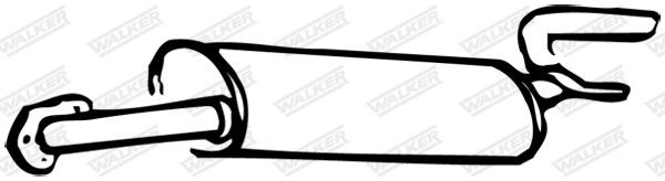 WALKER Rear silencer Article number: 03447 cheaply