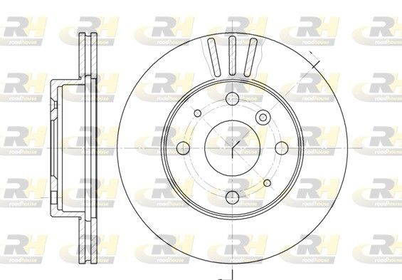 ROADHOUSE Brake disc Article number: 61095.10 cheaply