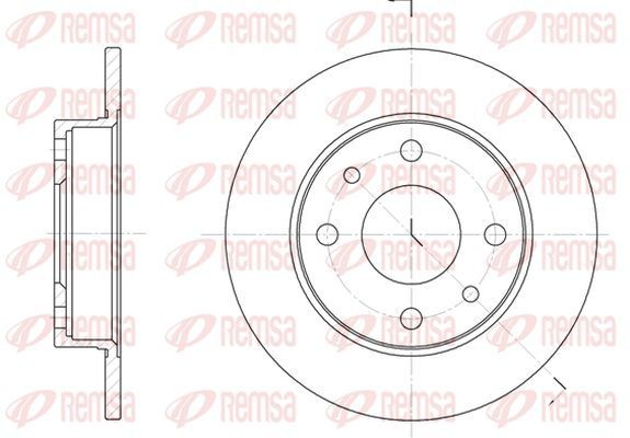 KAWE Brake disc Article number: 6110 00 cheaply