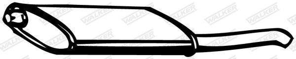 WALKER Rear silencer Article number: 05032 cheaply