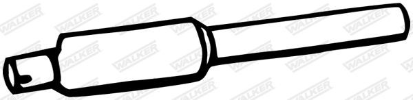 WALKER Middle silencer Article number: 05497 cheaply